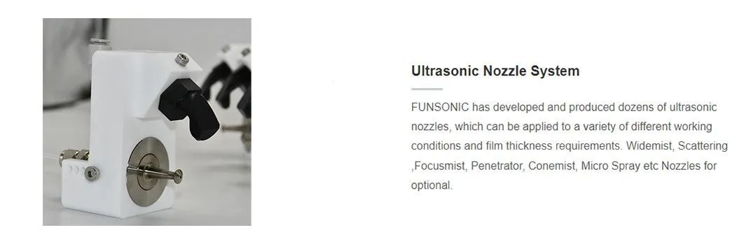 ultrasonic Precision Spraying with Widemist Nozzle2 ultrasonic Precision Spraying with Widemist Nozzle2